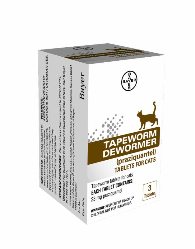 Elanco Tapeworm Dewormer for Cats 3 ct