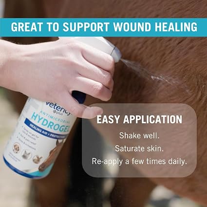 Vetericyn Plus Hydrogel Spray for All Animals, Wound & Skin Care Gel, 16 oz