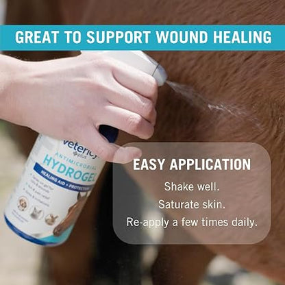 Vetericyn Plus Hydrogel Spray for All Animals, Wound & Skin Care Gel, 16 oz