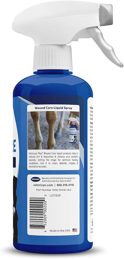 Vetericyn Plus Dog Wound Care Spray, Lick-Safe Wound & Skin Care, 16 oz