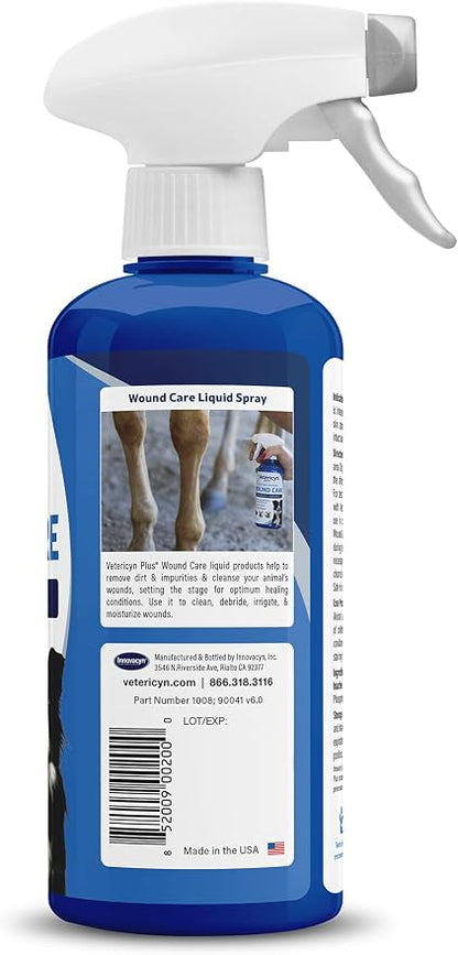 Vetericyn Plus Dog Wound Care Spray, Lick-Safe Wound & Skin Care, 16 oz