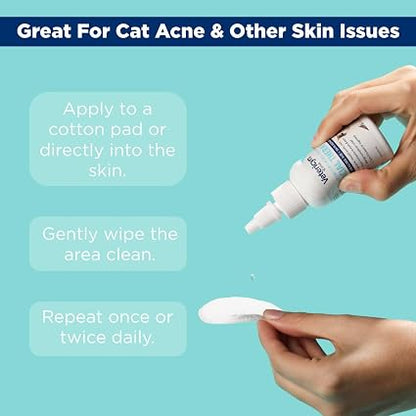 Vetericyn Plus Feline Facial Therapy, Cat Acne Chin Cleanser, 2 oz