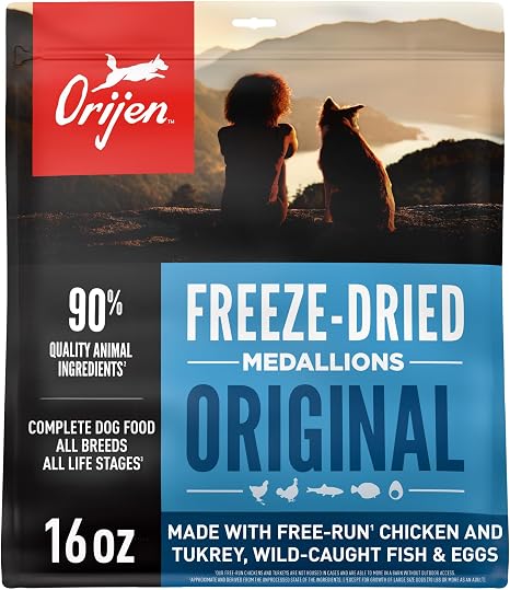 ORIJEN WHOLEPREY Freeze Dried Dog Food & Topper Original 16oz Bag