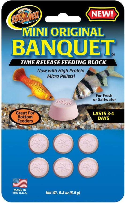 Zoo Med Original Banquet Feeding Block Mini (Great for bottom feeders)