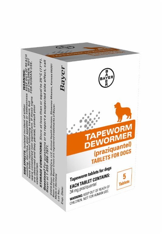 Elanco Tapeworm Dewormer for Dogs 5 ct