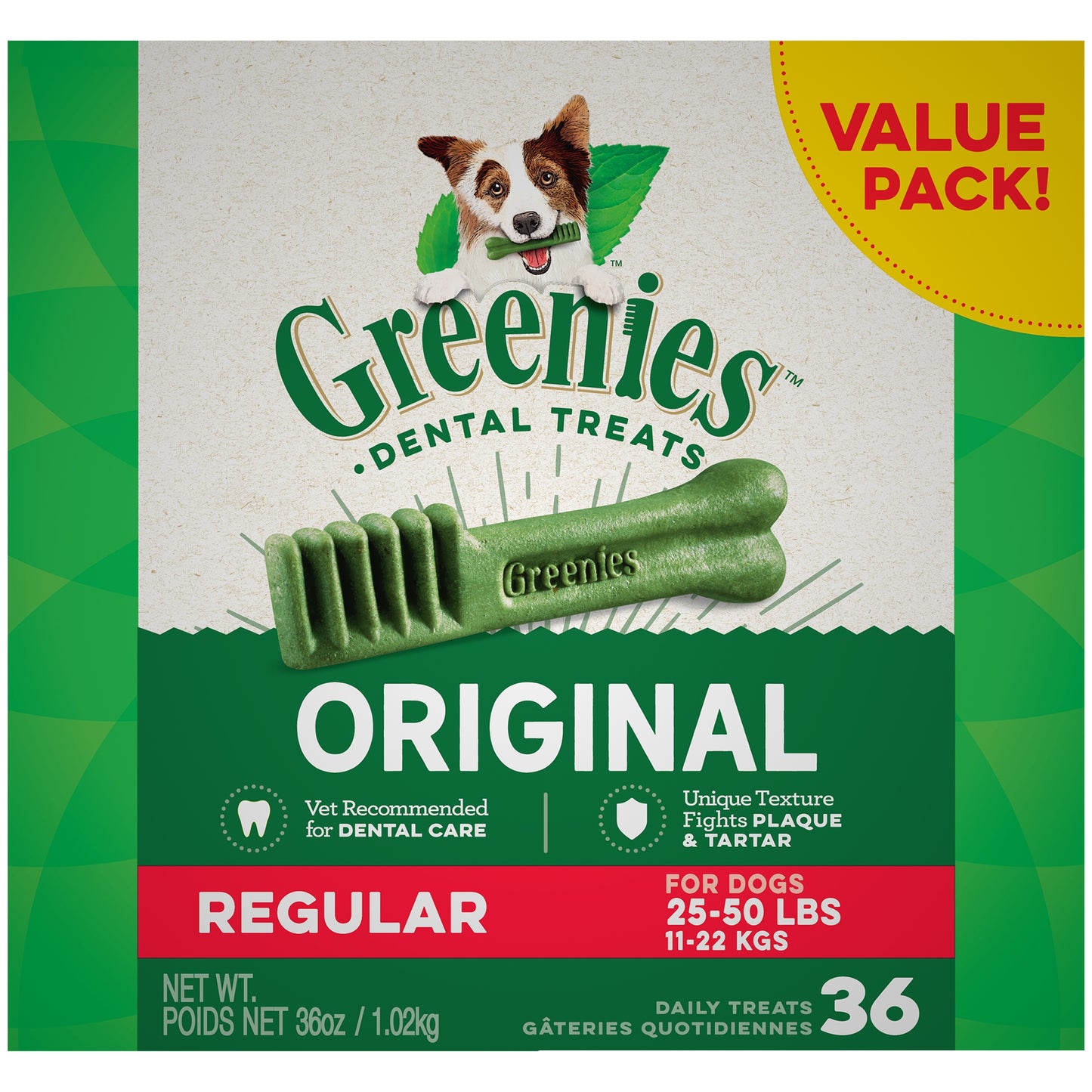 Greenies Regular 36 oz. Tubs  "Value Size"