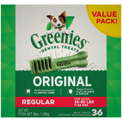 Greenies Regular 36 oz. Tubs  "Value Size"