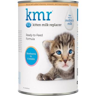 Pet-Ag KMR Kitten Milk Replacer Liquid - 11 oz - Ready-to-Feed Kitten Formula with Vitamins for Kittens Newborn to Six Weeks Old - Easy to Digest