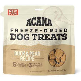 ACANA Freeze Dried Dog Treats, Limited Ingredient Duck and Pears Recipe, 3.25oz
