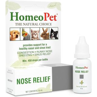 HomeoPet Nose Relief, Safe and Natural Nasal and Sinus Medicine for Pets, Natural Pet Medicine, 15ml