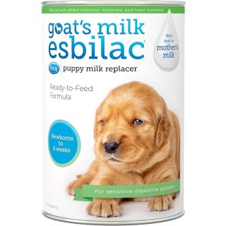 Pet-Ag Goat’s Milk Esbilac Liquid - 11 oz - Ready-to-Feed Puppy Formula with Vitamins, Minerals, and Trace Nutrients for Puppies Newborn to Six Weeks Old - for Sensitive Digestive Systems