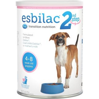 Pet-Ag Esbilac 2nd Step Puppy Weaning Food 14 oz Powdered Puppy Weaning Formula Natural Milk Protein, Vitamins & Minerals for Puppies 4-8 Weeks Old - Easy to Digest