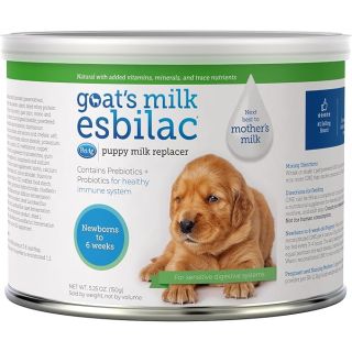 Pet-Ag Goat’s Milk Esbilac Powder 5.25 oz Powdered Puppy Formula with Prebiotics, Probiotics & Vitamins for Newborn Puppies