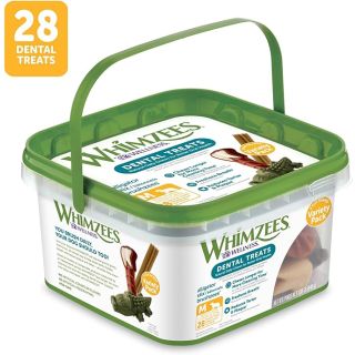 WHIMZEES by Wellness Variety Box: All Natural Dental Chews for Dogs Medium 28 Count
