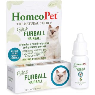 HomeoPet Feline Furball, Safe and Natural Hairball Medicine for Cats, Natural Pet Medicine, 15ml