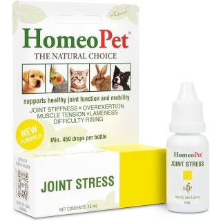 HomeoPet Joint Stress, Joint Support for Dogs and Cats, Liquid Pet Meds to Support Healthy Joint Movement, 15ml