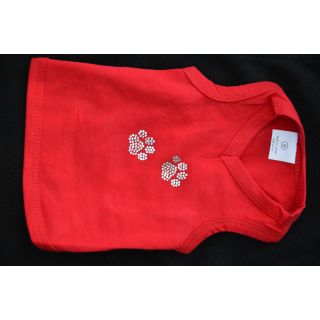 Small Bling Dog Shirts : Red