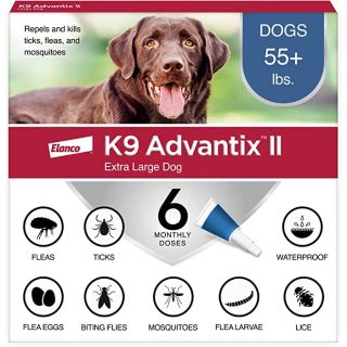 K9 Advantix II for Dogs over 55 pounds (Blue 6 Pack)