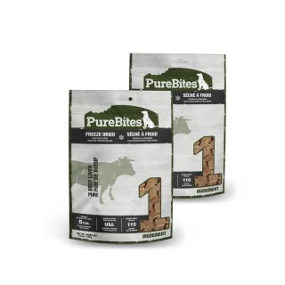 PureBites Beef Freeze Dried Dog Treats, 1 Ingredient, Made in USA, 4.2oz 2 Pack