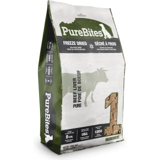 PureBites Beef Freeze Dried Dog Treats, Toppers, 1 Ingredient, Made in USA, 44oz