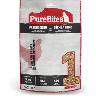 PureBites Chicken Freeze Dried Cat Treats, 1 Ingredient, Made in USA, 5.5oz