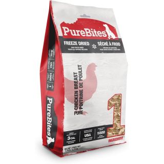 PureBites Chicken Freeze Dried Dog Treats, 1 Ingredient, Made in USA, 28oz