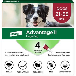 Advantage Red II 4 pack- Dogs 21 - 55 pounds