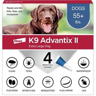 K9 Advantix II for Dogs over 55 pounds (Blue 4 Pack)